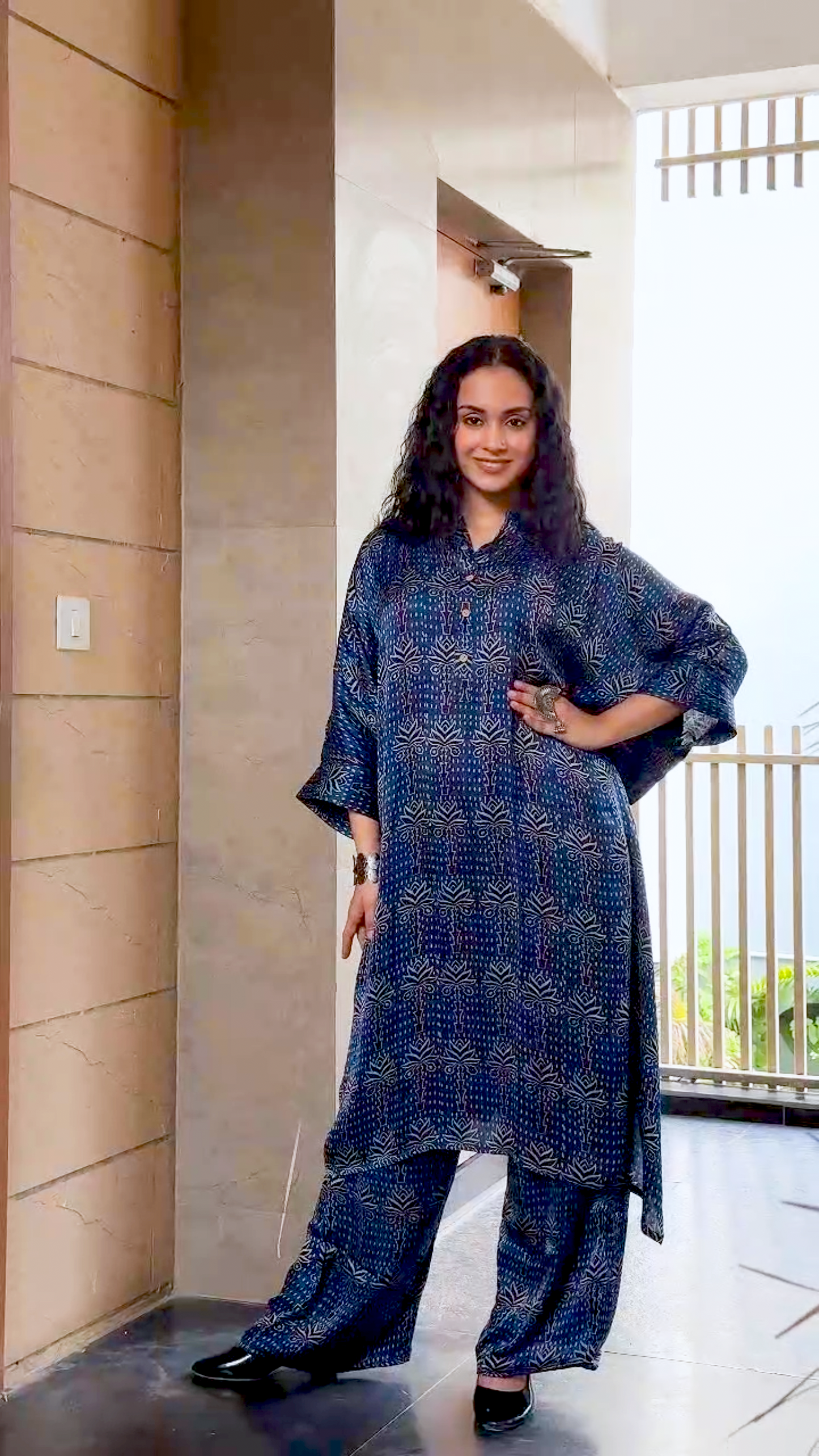 Chandni Luxe Ajark Co-ord Set