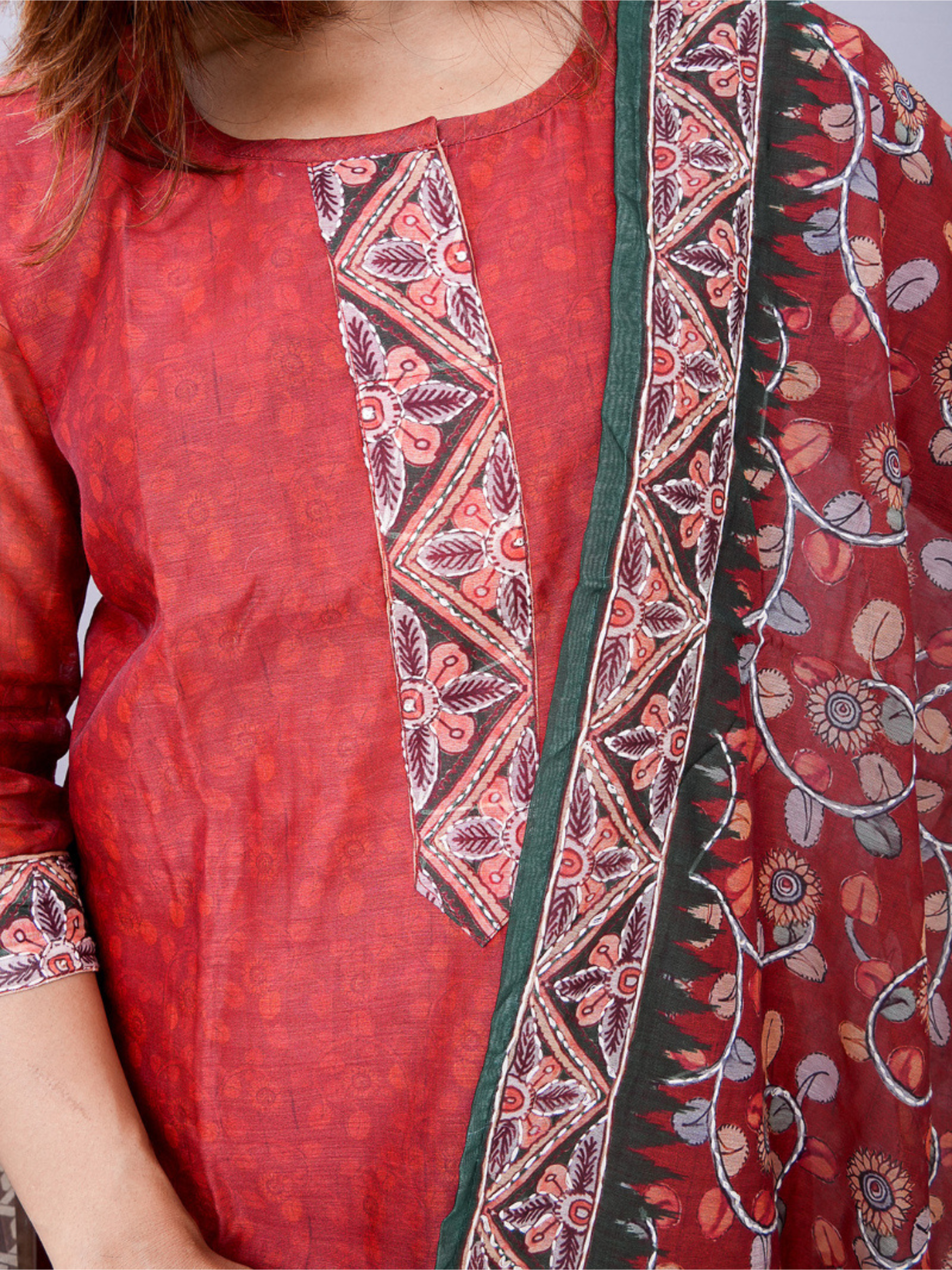 "Morni" cotton silk dress