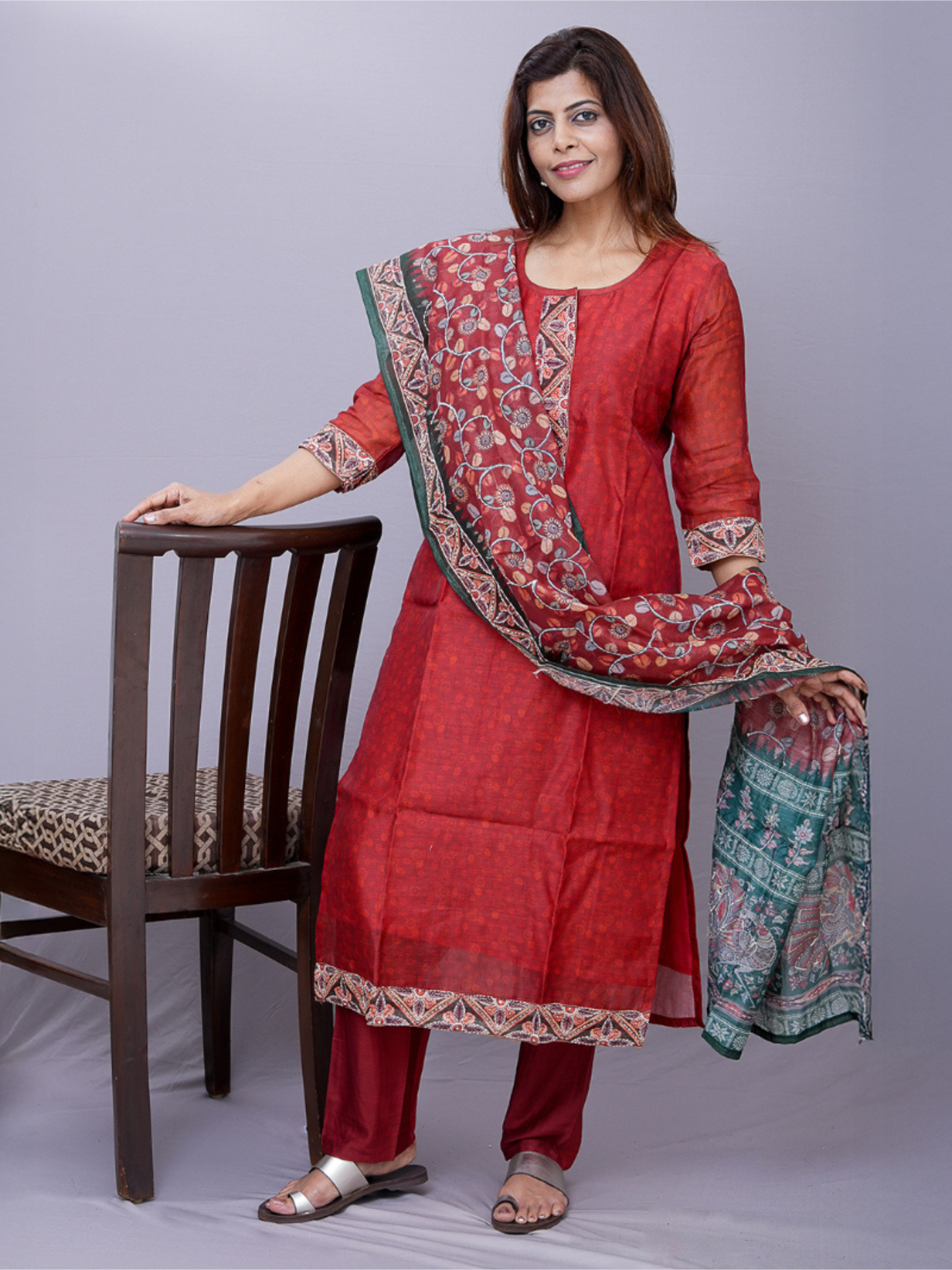 "Morni" cotton silk dress