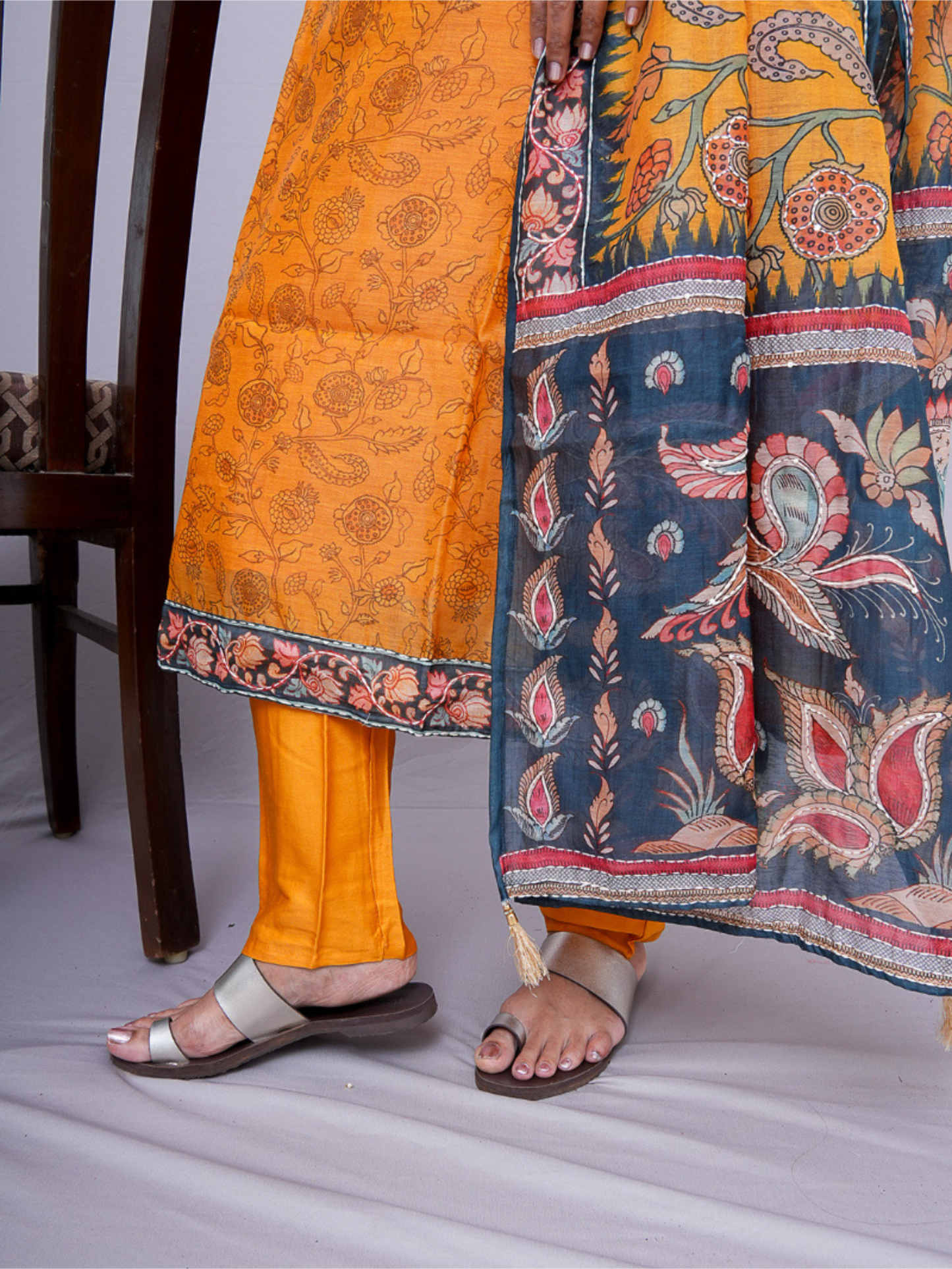 "Mahek" cotton silk dress