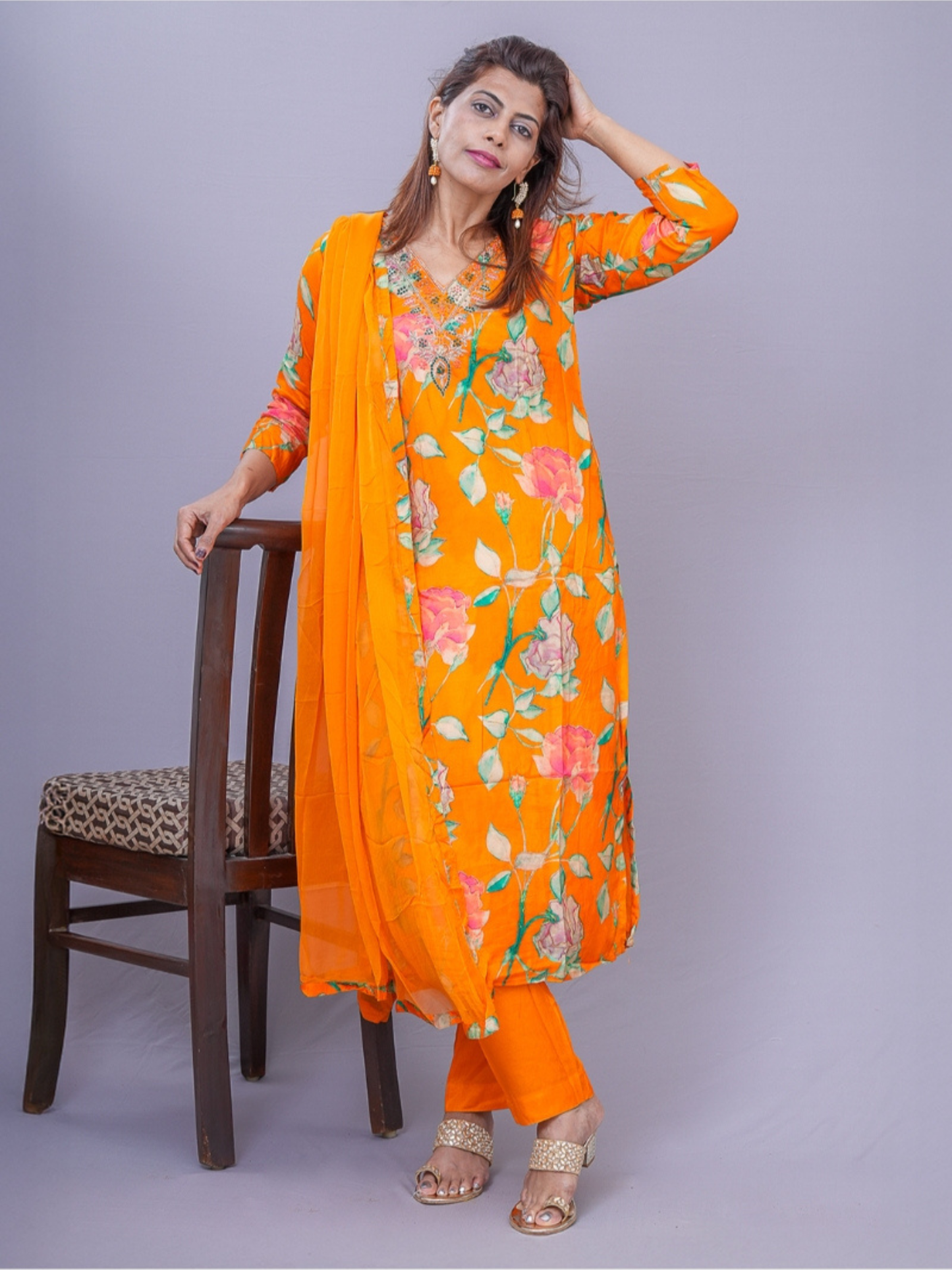 "Mashti" soft silk dress