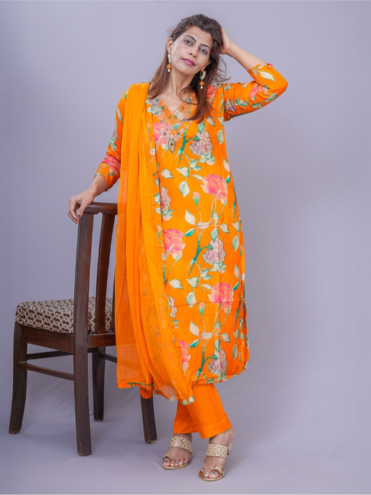 "Mashti" soft silk dress