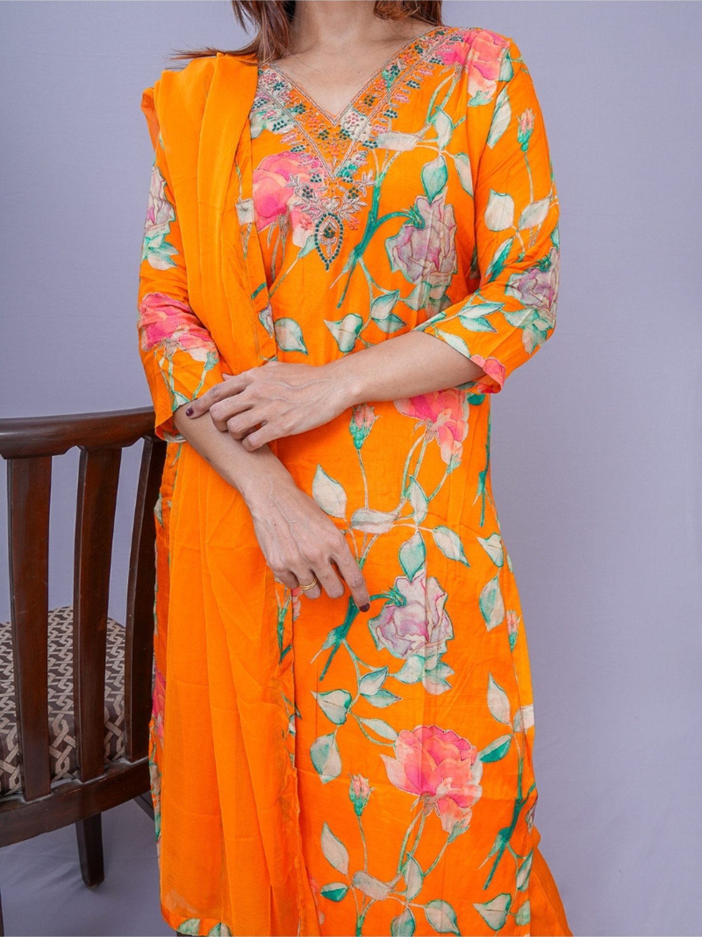 "Mashti" soft silk dress