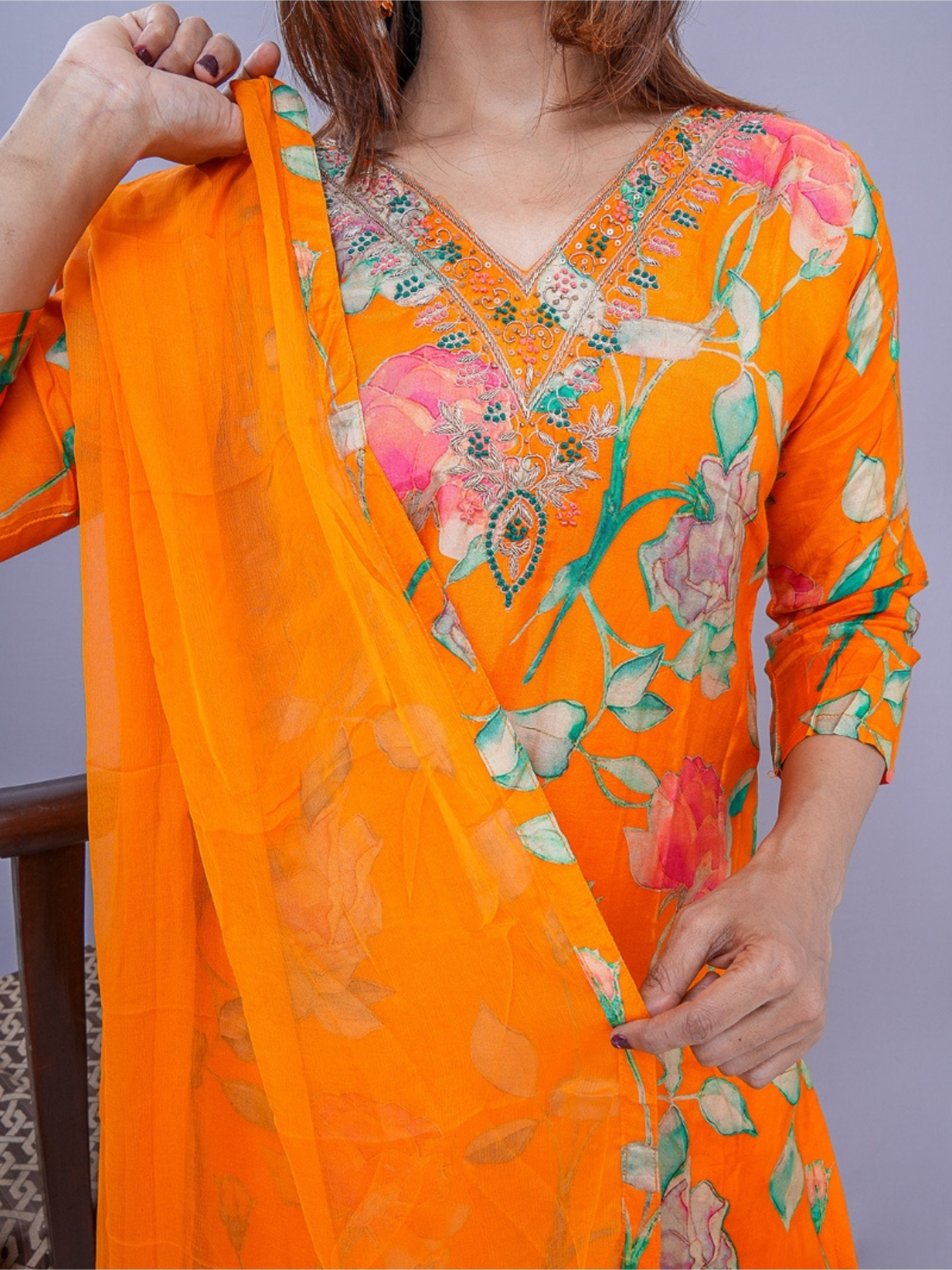 "Mashti" soft silk dress