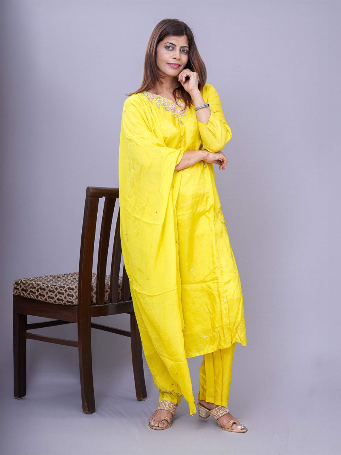 "Sunshie" raw silk dress