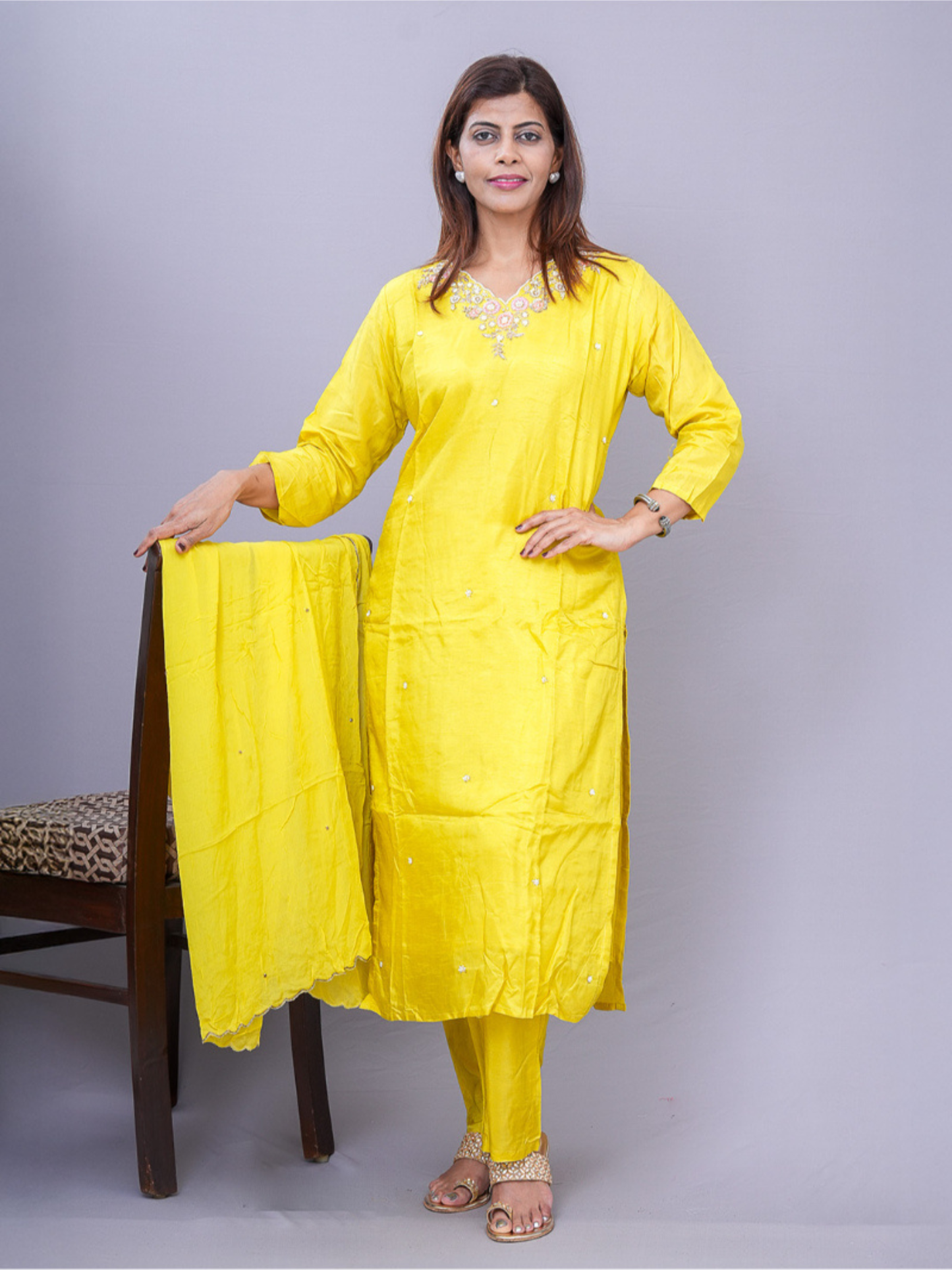 "Sunshie" raw silk dress
