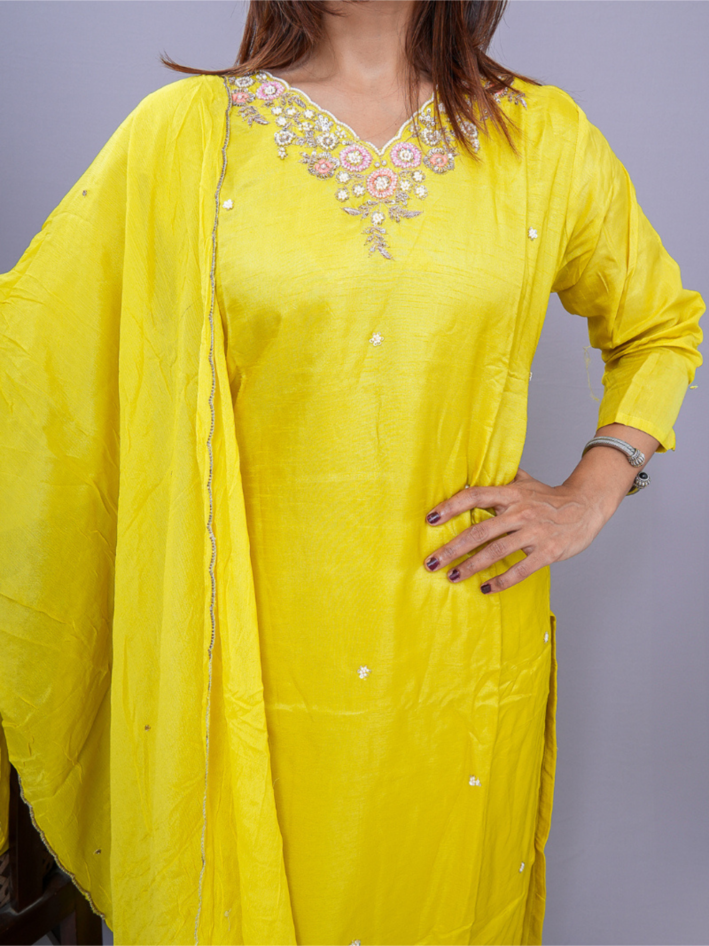 "Sunshie" raw silk dress