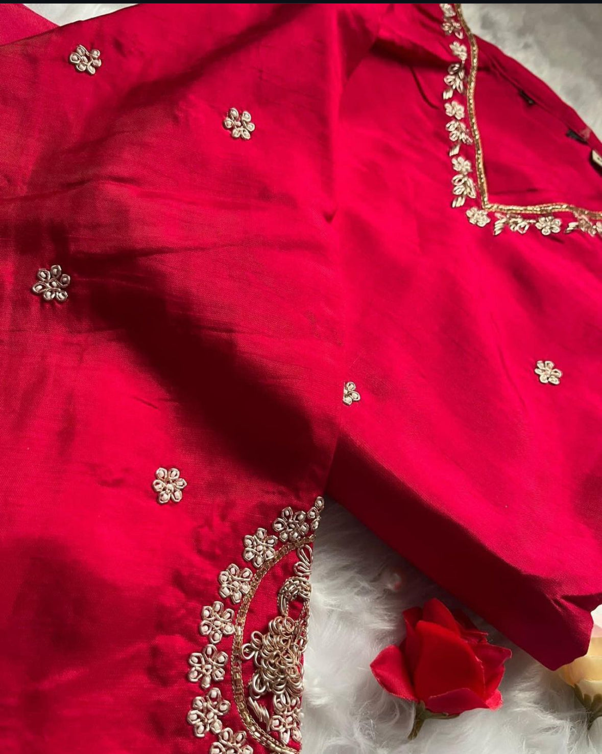 Bestseller Hot Pink Real Zardoshi Handwork Dress