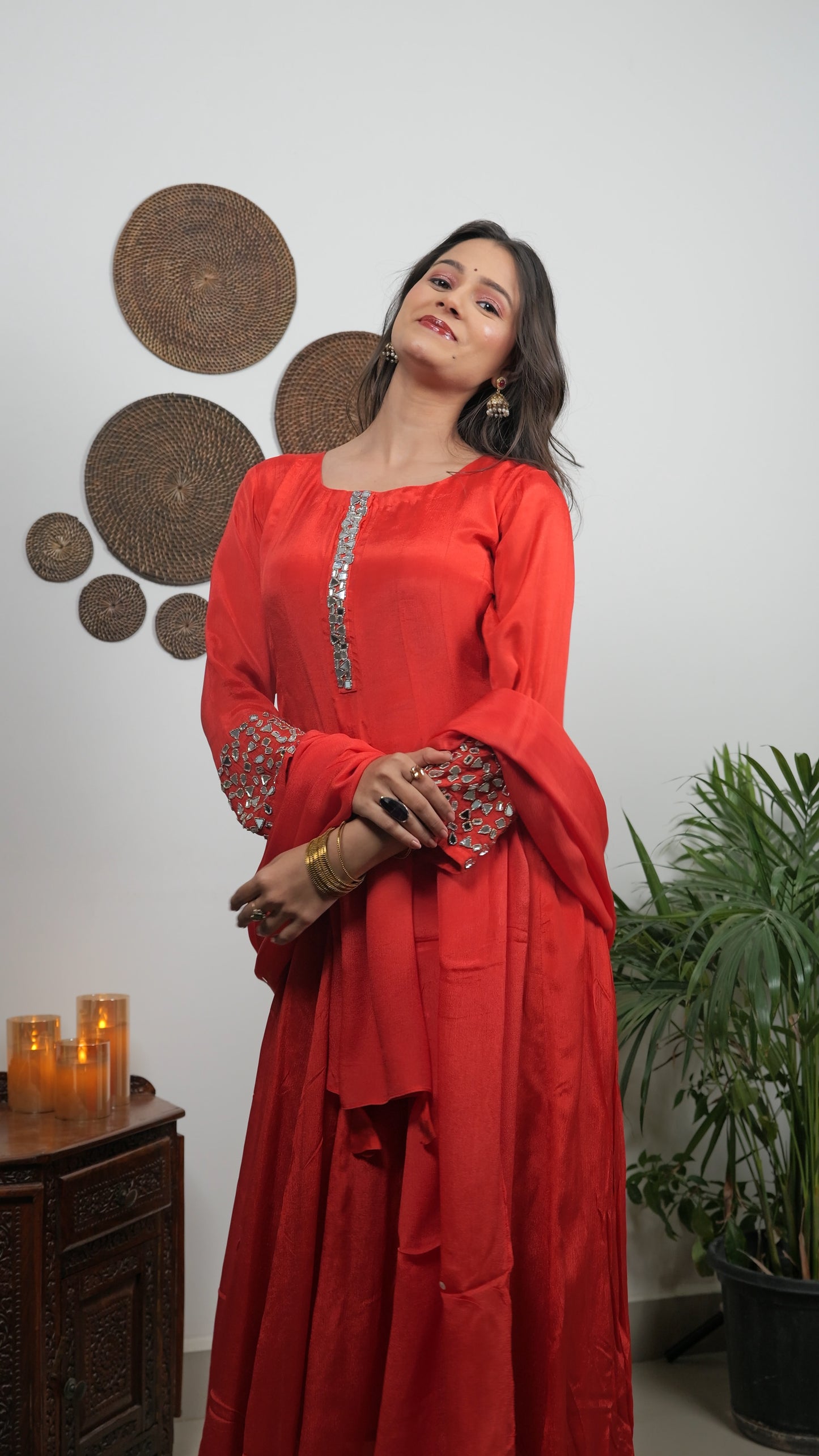 "Rageen " pure chinon silk dress