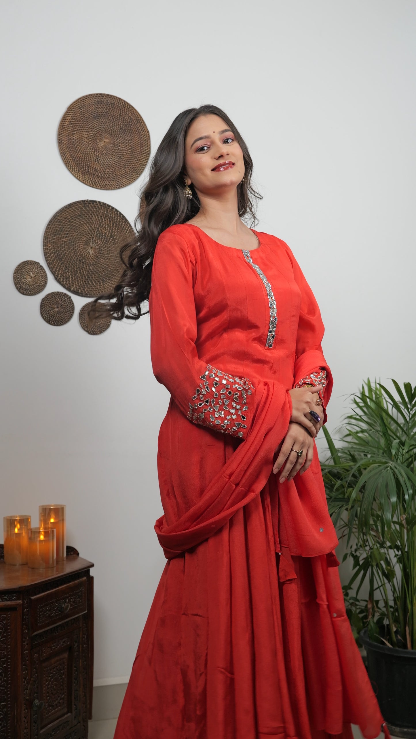 "Rageen " pure chinon silk dress