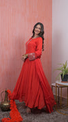 "Rageen " pure chinon silk dress