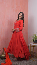 "Rageen " pure chinon silk dress