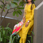 "Yashvi " raw silk dress