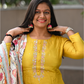 "Yashvi " raw silk dress