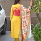 "Yashvi " raw silk dress