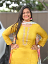 "Yashvi " raw silk dress