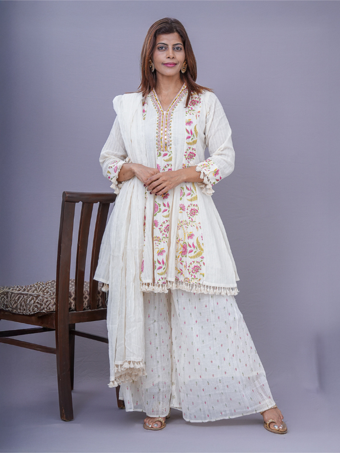 "Niyati" Cotton sharara suit