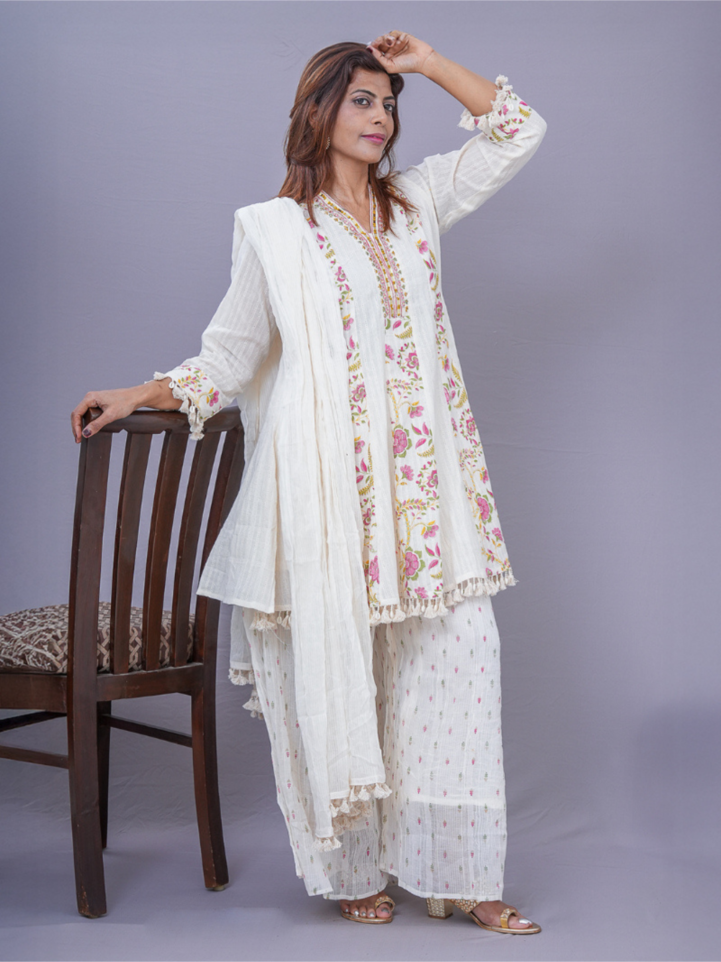 "Niyati" Cotton sharara suit