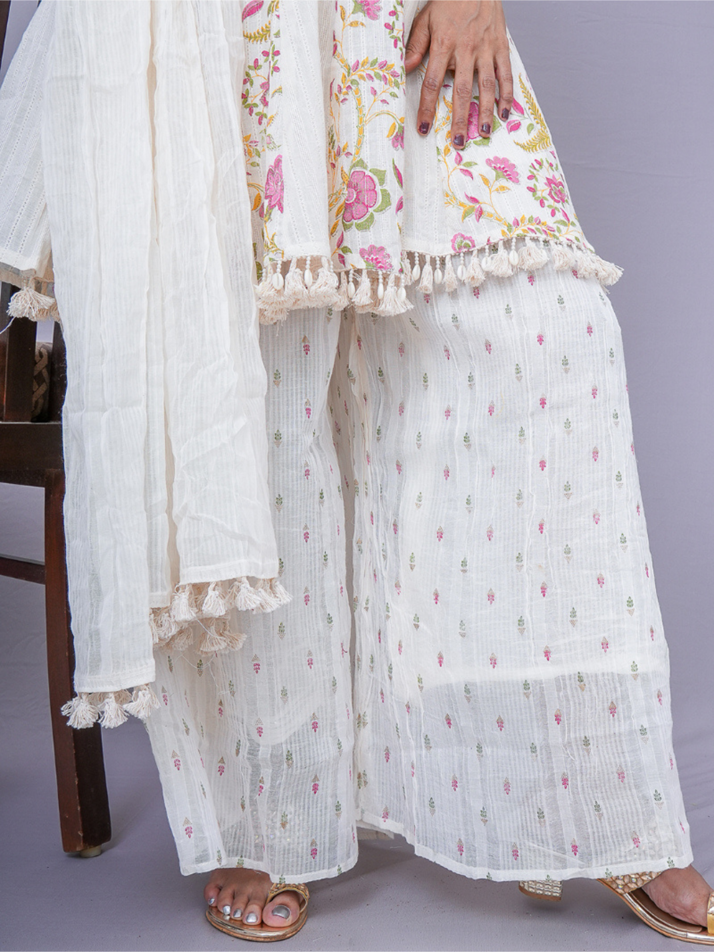"Niyati" Cotton sharara suit