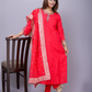 "Riham" raw silk dress