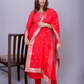 "Riham" raw silk dress