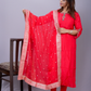 "Riham" raw silk dress