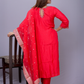 "Riham" raw silk dress