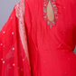"Riham" raw silk dress
