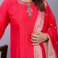 "Riham" raw silk dress