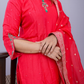 "Riham" raw silk dress