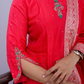 "Riham" raw silk dress