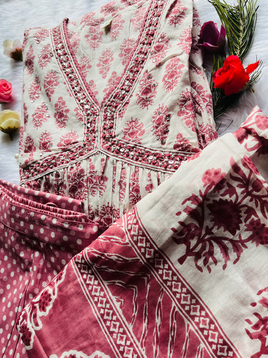 Most Trendy Alia - Cut designer Kurti Pant Set